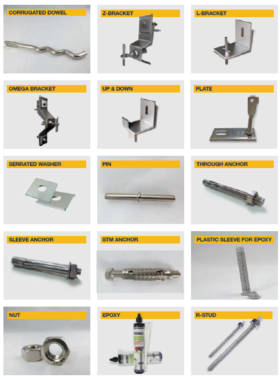 Mechanical Stone Cladding Fixation